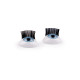 Plastic eyes with eyelashes to glue on 11x15 mm - Blue (120 Pieces) Plastic eyes with eyelashes to glue on 11x15 mm - Blue (120 Pieces)