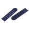 Cappellino da baseball, snapback di ricambio, in plastica, larghezza: 20 mm - Blu scuro (10 Paia)