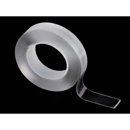 Banda dublu adezivă nano latime 3 cm - Transparent (1 Bucată) Banda dublu adezivă nano latime 3 cm - Transparent (1 Bucată)