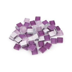 Glass mosaic stones - Violet (1 Bag)