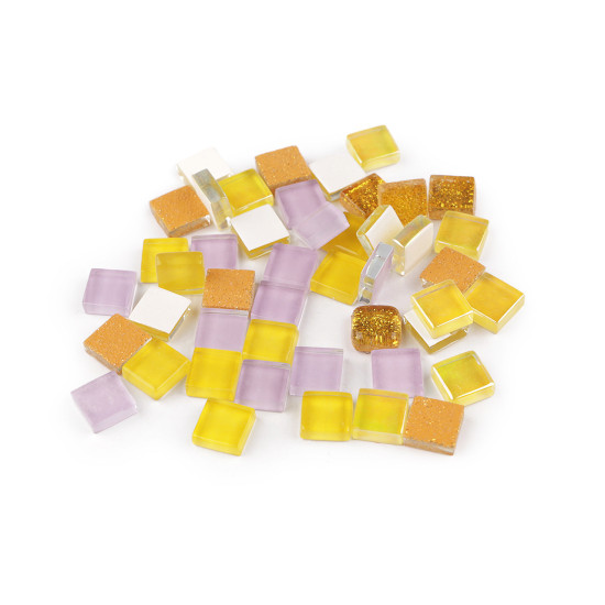Glass mosaic stones - Violet (1 Bag) Glass mosaic stones - Violet (1 Bag)