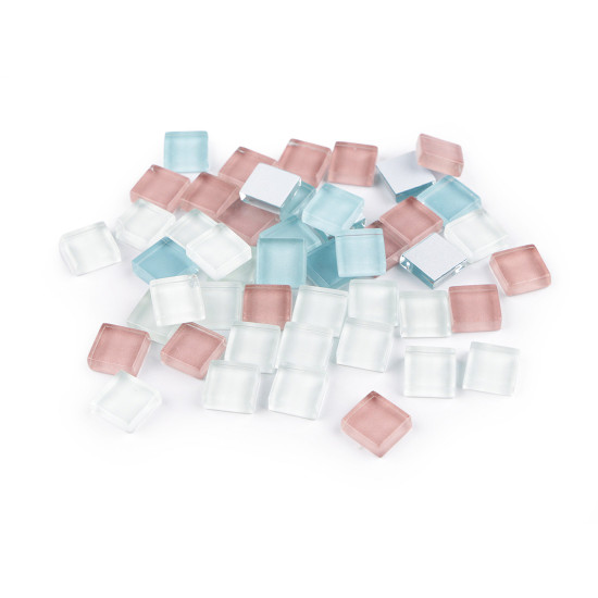 Glass mosaic stones - Violet (1 Bag) Glass mosaic stones - Violet (1 Bag)