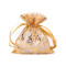 Saculet cadou 10x13 cm - Auriu (10 Bucăți)