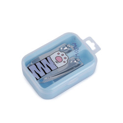 Coupe-ongles dans une boîte - Bleu lumineux (1 Pièce)