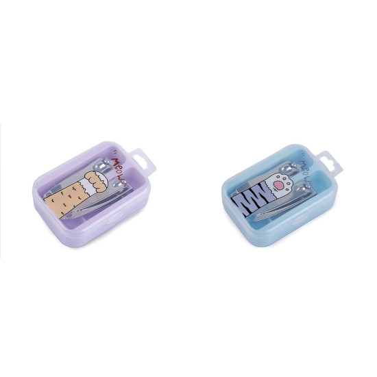 Coupe-ongles dans une boîte - Violet le plus clair (12 Pièces) Coupe-ongles dans une boîte - Violet le plus clair (12 Pièces)