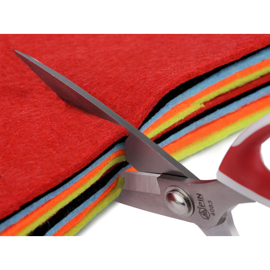 Scissors pin length 19.5 cm - Red (3 Pieces)