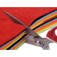 Scissors pin length 19.5 cm - Red (3 Pieces)