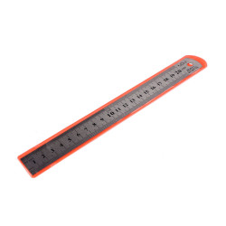 Linijka metalowa długość 20 cm - Nikiel (1 Sztuka)