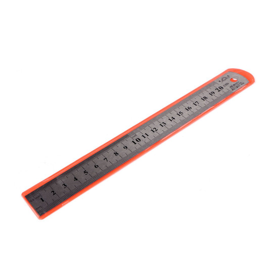 Linijka metalowa długość 20 cm - Nikiel (1 Sztuka) Linijka metalowa długość 20 cm - Nikiel (1 Sztuka)