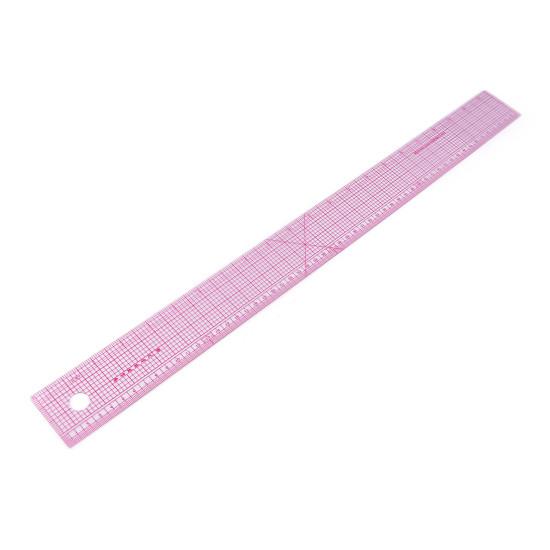 Flexible ruler, 5x55 cm - Transparent (3 Pieces) Flexible ruler, 5x55 cm - Transparent (3 Pieces)