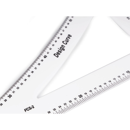 Liniał krawiecki z krzywikiem długość 60 cm - White (3 Sztuki) Liniał krawiecki z krzywikiem długość 60 cm - White (3 Sztuki)