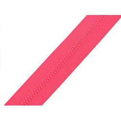 Taśma suwakowa kostka no 3 - Różowy neonowy (10 Metry)