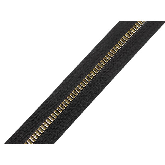 Design-knochenreißverschluss nr. 5, meterware - Schwarz (1 Meter) Design-knochenreißverschluss nr. 5, meterware - Schwarz (1 Meter)