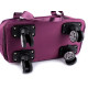 Large-capacity folding travel bag with wheels 55x30-50 cm - Black (1 Piece) Large-capacity folding travel bag with wheels 55x30-50 cm - Black (1 Piece)