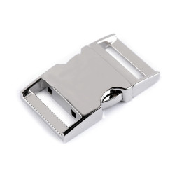 All-metal buckle 25 mm - Nickel (1 Pair)
