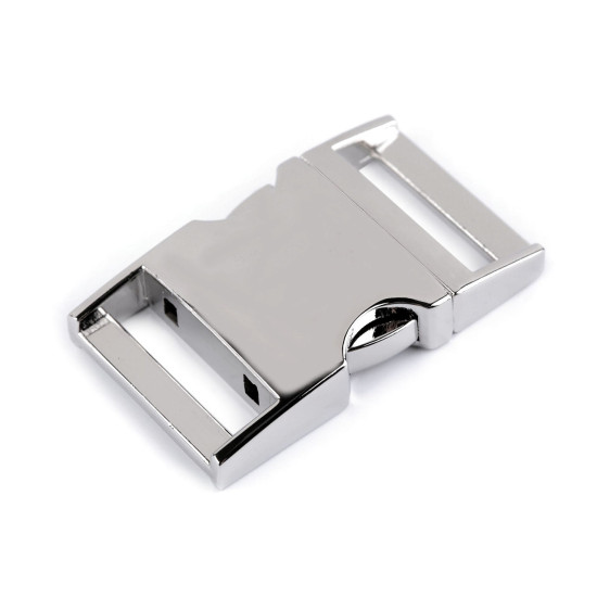 All-metal buckle 25 mm - Nickel (1 Pair)