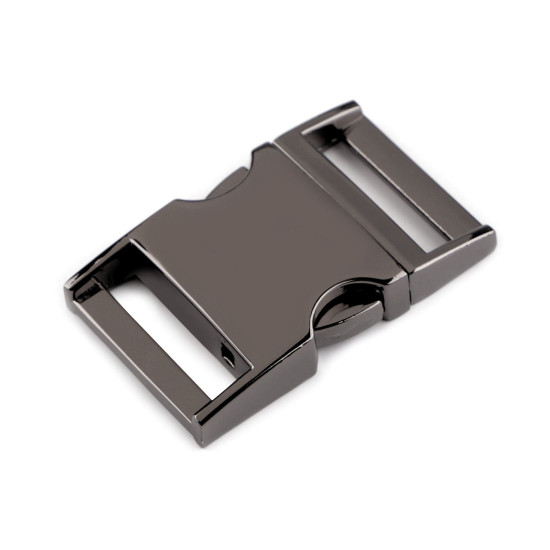 All-metal buckle 25 mm - Nickel (1 Pair)