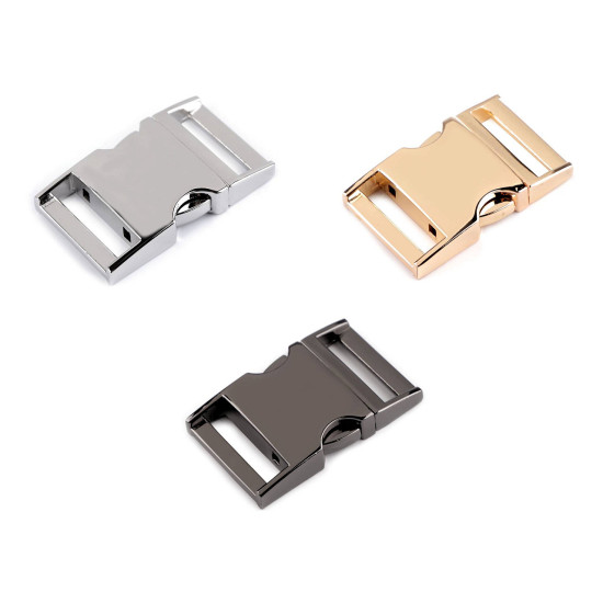 All-metal buckle 25 mm - Nickel (1 Pair)