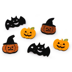 Filcowy mix z brokatem, halloween - Mix (12 Sztuki)