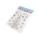 Autocolante de crăciun 3d din plastic cu efect ab - Argintiu (1 Card) Autocolante de crăciun 3d din plastic cu efect ab - Argintiu (1 Card)