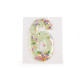 Birthday self-adhesive numbers with moving sequins - Lightbeige (1 Card) Birthday self-adhesive numbers with moving sequins - Lightbeige (1 Card)