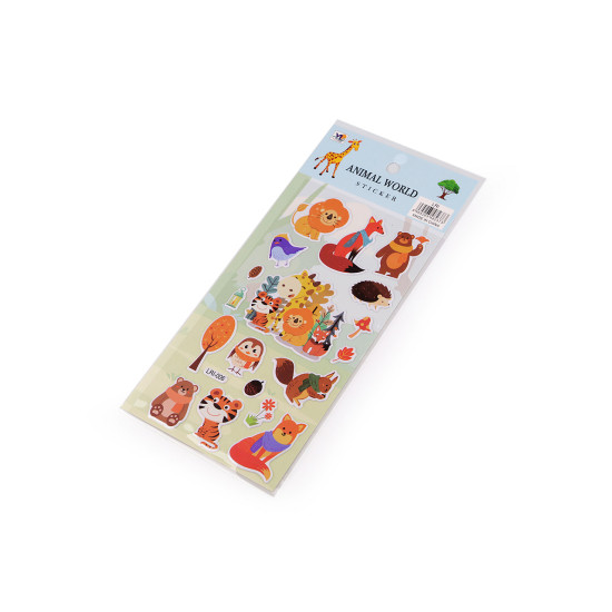 Autocolante din plastic - animale, pisici, cosmonauți, dinozauri - Conform imaginii (1 Card) Autocolante din plastic - animale, pisici, cosmonauți, dinozauri - Conform imaginii (1 Card)