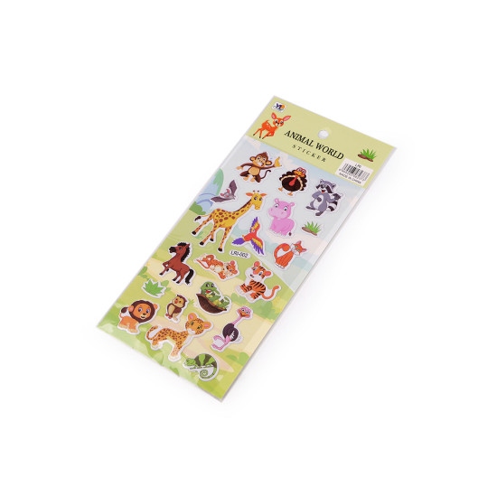 Autocolante din plastic - animale, pisici, cosmonauți, dinozauri - Conform imaginii (1 Card) Autocolante din plastic - animale, pisici, cosmonauți, dinozauri - Conform imaginii (1 Card)