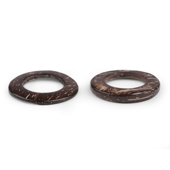 Coconut ring / circle ø30 mm macrame - Natural medium (100 Pieces) Coconut ring / circle ø30 mm macrame - Natural medium (100 Pieces)
