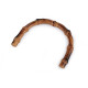 Plastic handle for bags, imitation bamboo - Natural medium (4 Pieces) Plastic handle for bags, imitation bamboo - Natural medium (4 Pieces)