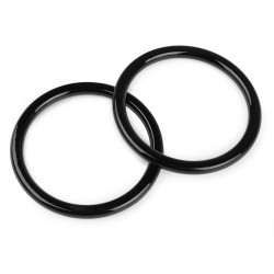 Anse en plastique pour sacs, ø 14 cm - Noir (2 Pièces)