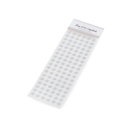 Self-adhesive decorations on adhesive strip ab ø10 mm - Crystal ab (1 Card)