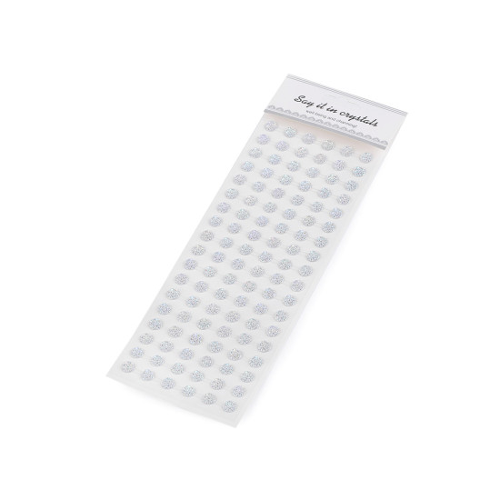 Self-adhesive decorations on adhesive strip ab ø10 mm - Crystal ab (1 Card) Self-adhesive decorations on adhesive strip ab ø10 mm - Crystal ab (1 Card)
