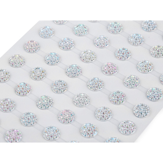Self-adhesive decorations on adhesive strip ab ø10 mm - Crystal ab (1 Card) Self-adhesive decorations on adhesive strip ab ø10 mm - Crystal ab (1 Card)