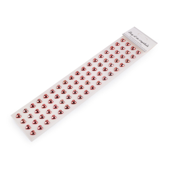 Self-adhesive heart on an adhesive strip ø10 mm - Red pink (1 Card) Self-adhesive heart on an adhesive strip ø10 mm - Red pink (1 Card)