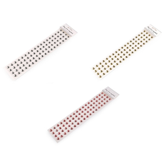 Self-adhesive heart on an adhesive strip ø10 mm - Red pink (1 Card) Self-adhesive heart on an adhesive strip ø10 mm - Red pink (1 Card)