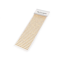 Self-adhesive pearls on a ø5 mm adhesive strip - Gold lt. (1 Card)