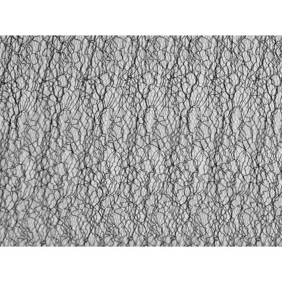 Spider web tulle net / spooky fabric, soft - Black (1 Meter)