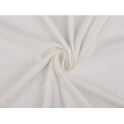 Dzianina żebrowana pes - Off white (1 Metr)