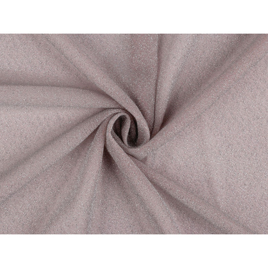 Tissu en maille avec lurex - Argent (1 Mètre) Tissu en maille avec lurex - Argent (1 Mètre)