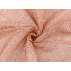 Tissu en maille avec lurex - Abricot (1 Mètre)