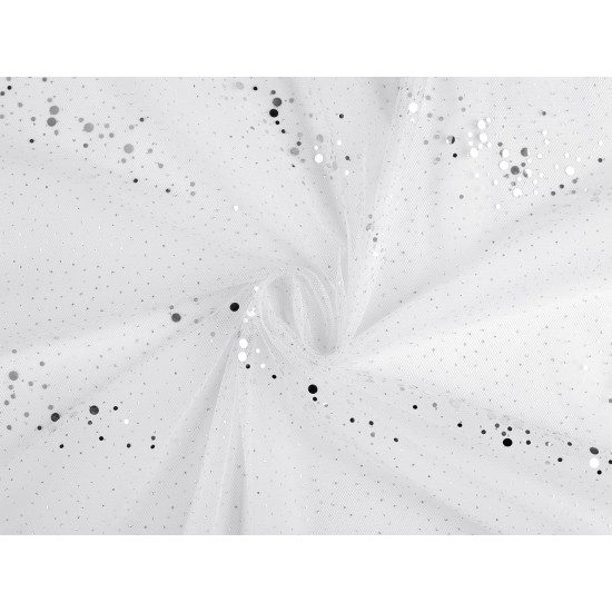 Tulle with sequins - Light pink (1 Meter)