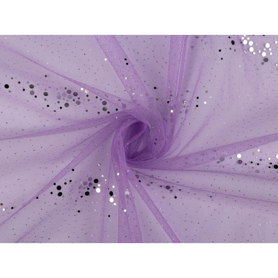Tulle with sequins - Light pink (1 Meter)