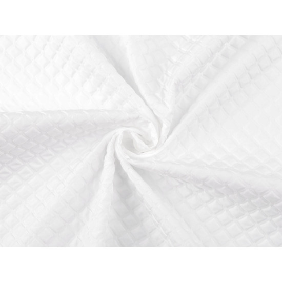 Polyester windbreaker fabric 3d cubes - Creamy light (1 Meter)
