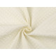Polyester windbreaker fabric 3d cubes - Creamy light (1 Meter)