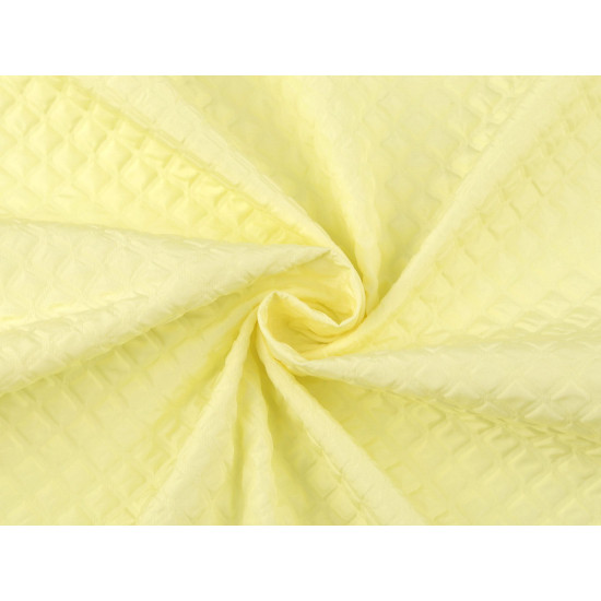 Polyester windbreaker fabric 3d cubes - Creamy light (1 Meter)