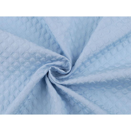 Polyester windbreaker fabric 3d cubes - Creamy light (1 Meter)