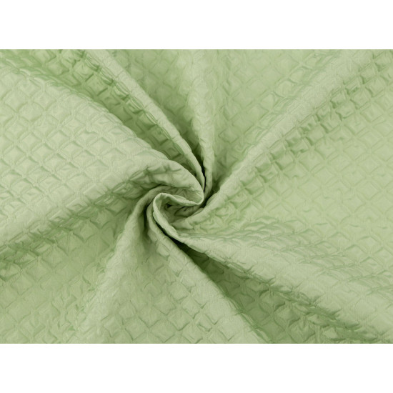 Polyester windbreaker fabric 3d cubes - Creamy light (1 Meter)