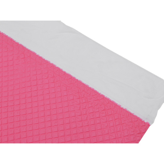 Polyester windbreaker fabric 3d cubes - Creamy light (1 Meter)
