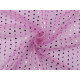 Decorative lurex tulle with sequins - Pink (1 Meter)