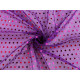 Decorative lurex tulle with sequins - Pink (1 Meter)